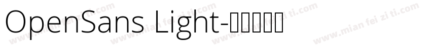 OpenSans Light字体转换